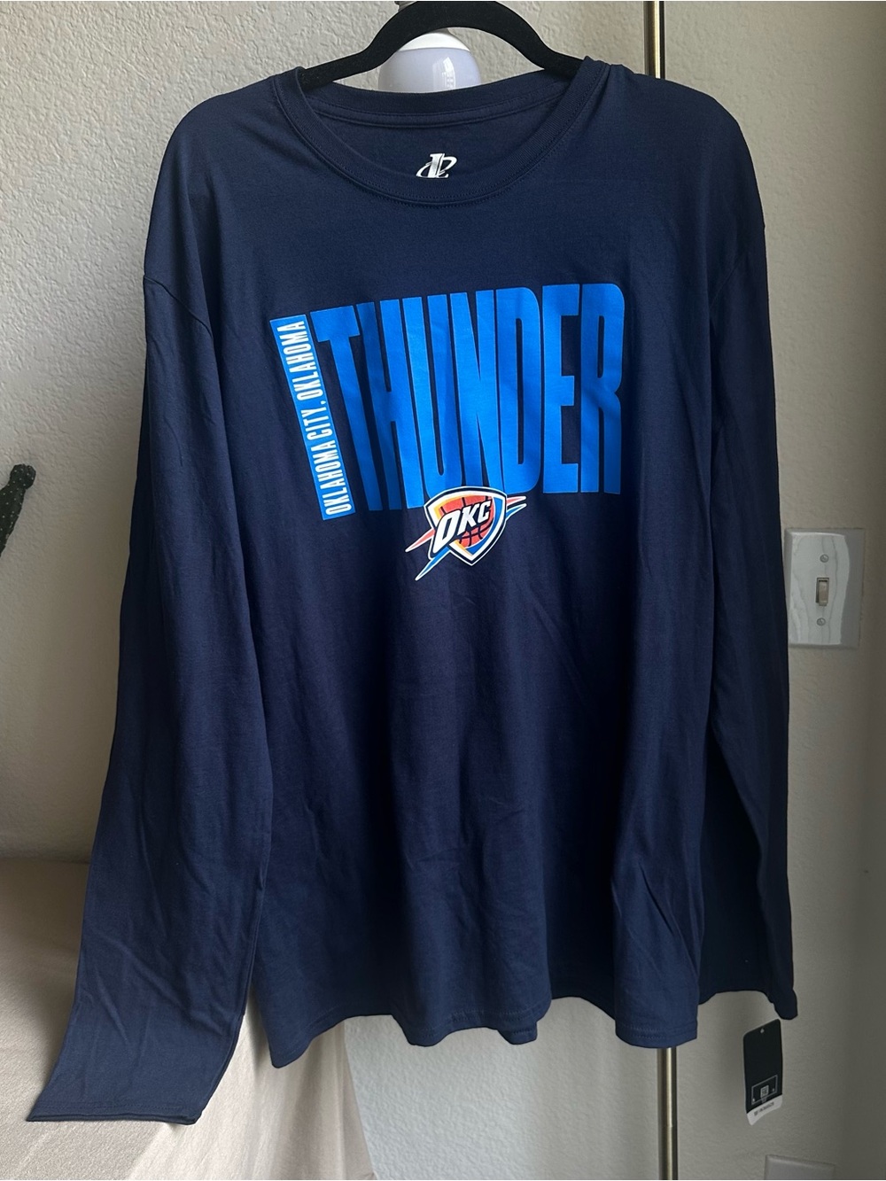 OKC Thunder Navy Long Sleeve Tee